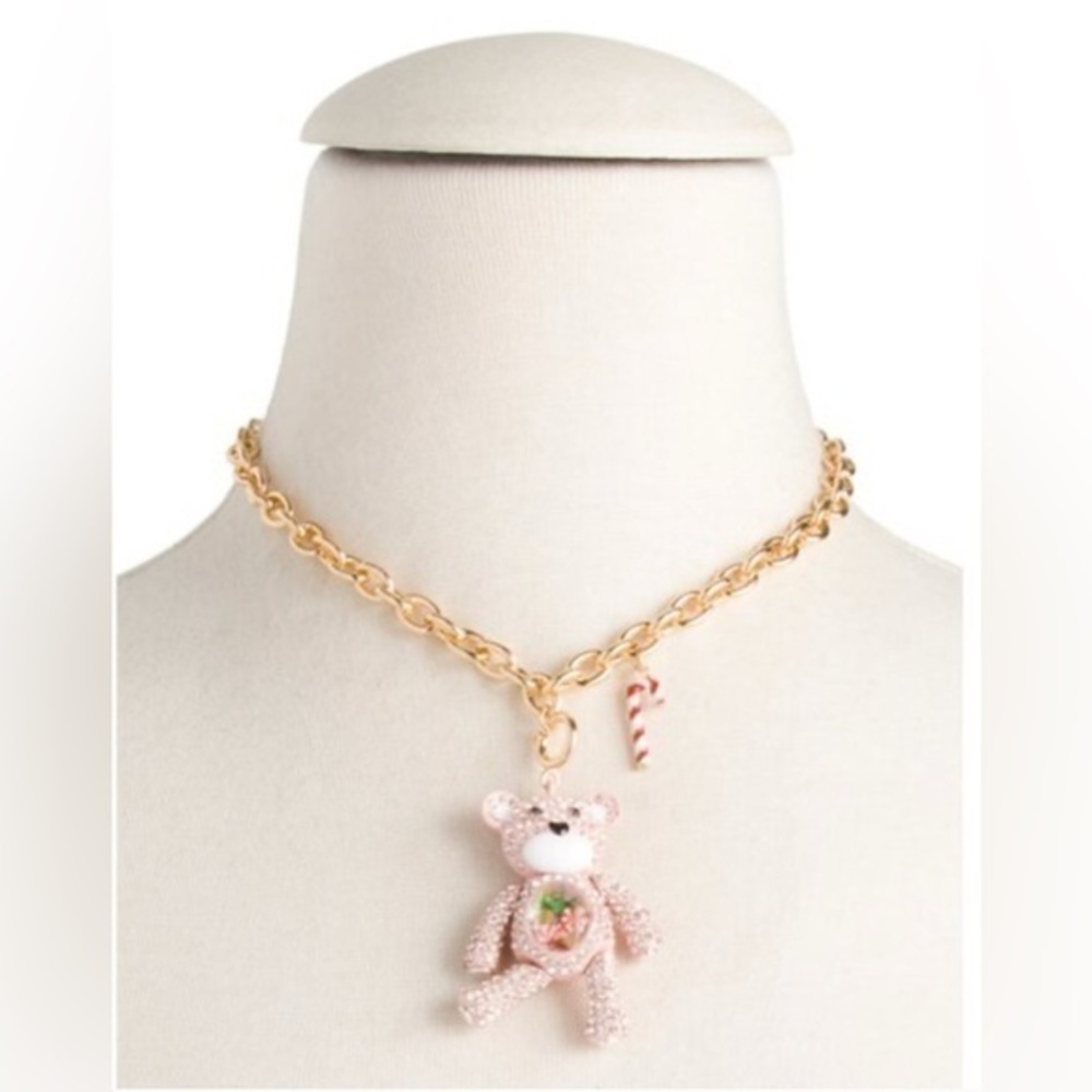 BETSEY JOHNSON Gold Polar Bear Ornament Pendant